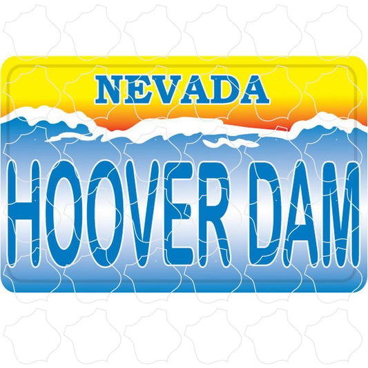 Hoover Dam Nevada License Plate