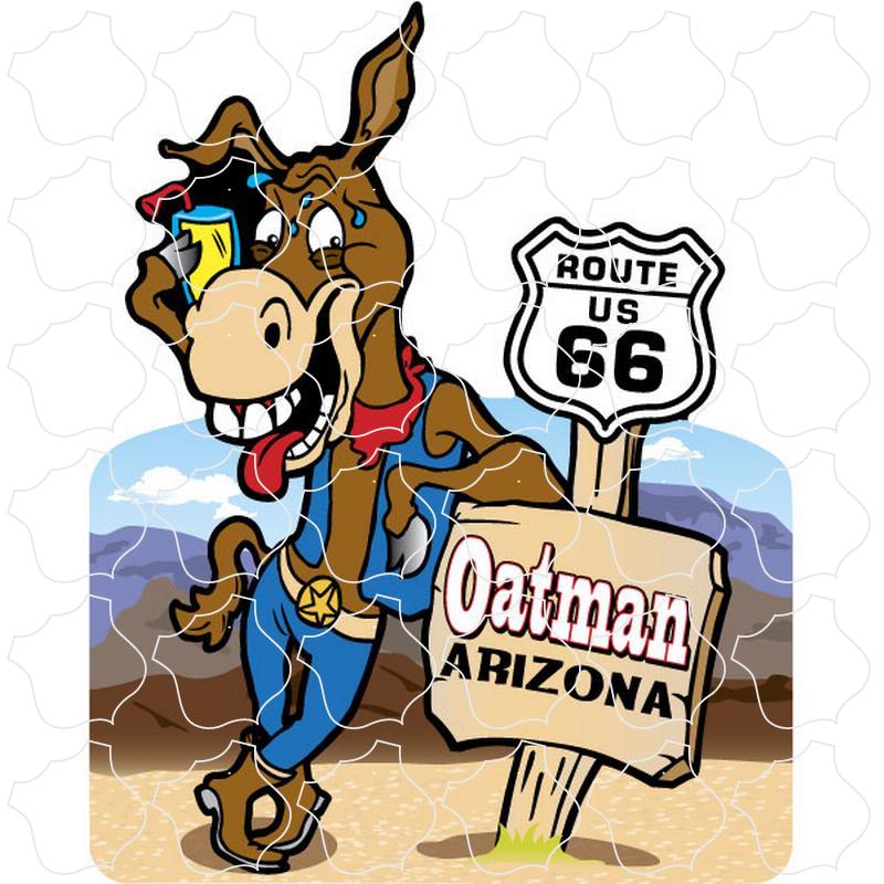 Oatman, AZ Burro Route 66 Sign