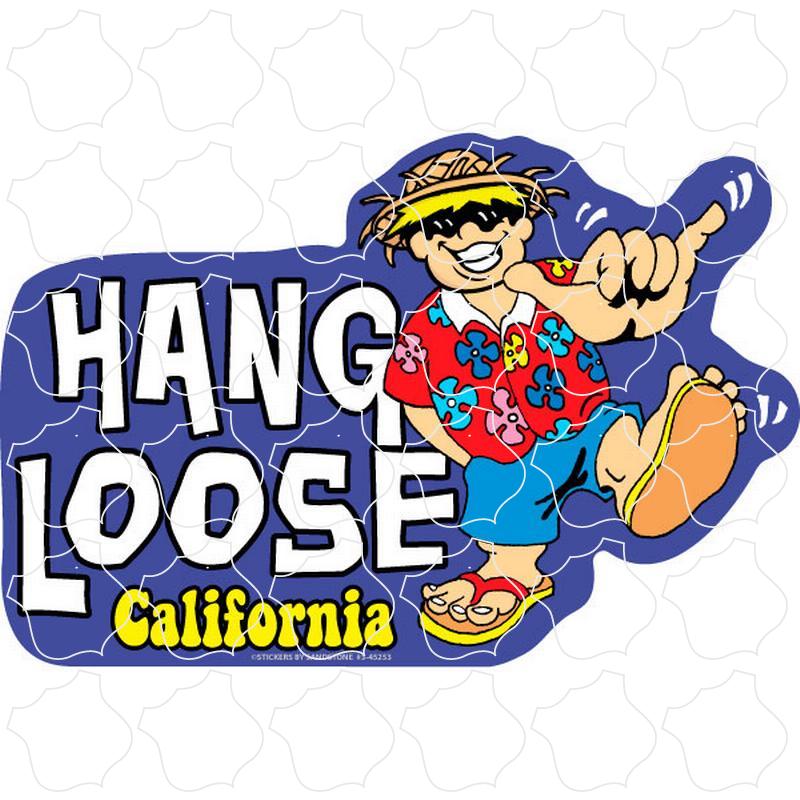 California Hang Loose Happy Guy