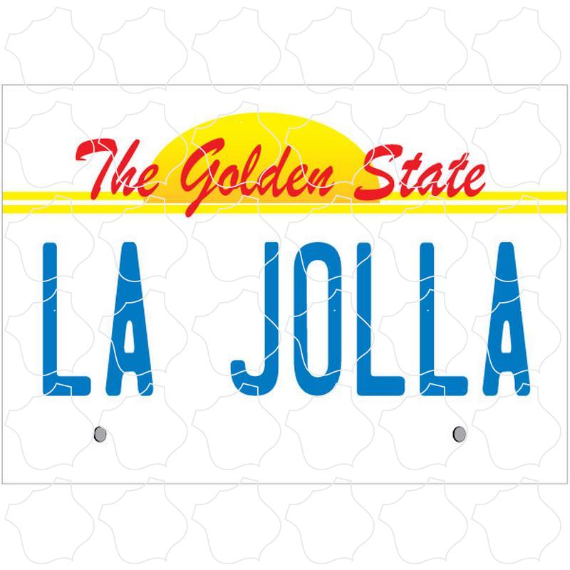 La Jolla, CA Golden State License Plate