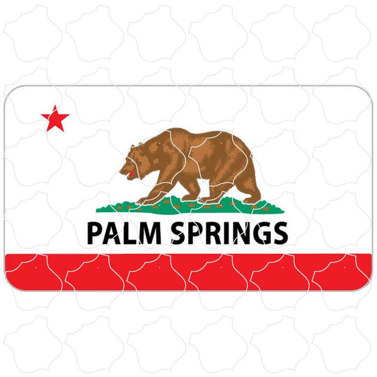 Palm Springs California Flag