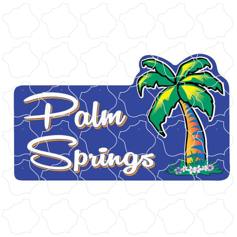Palm Springs Palm Tree Purple Background