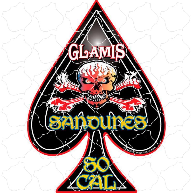 Glamis Sandunes SoCal Spade Skull