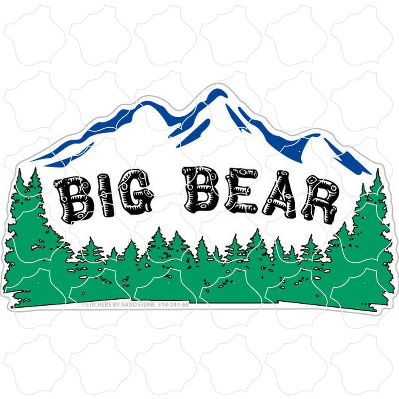 Big Bear, CA White Mountains & Pine Tress