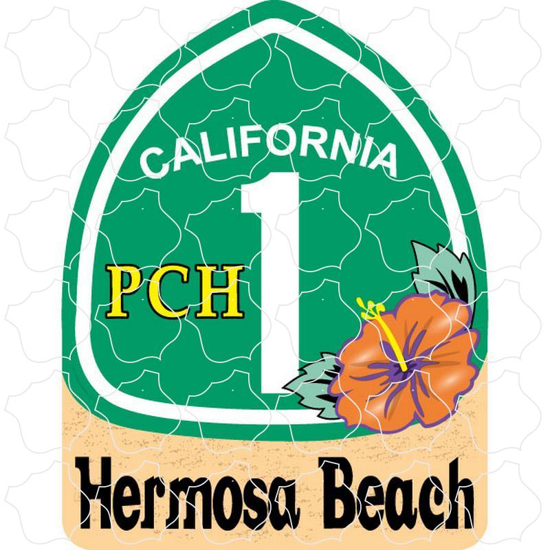 Hermosa Beach PCH 1 Flower Sign