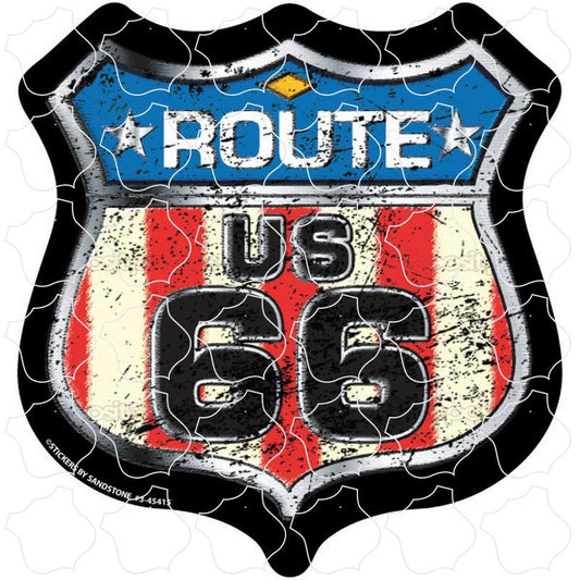 Route 66 Flag Shield