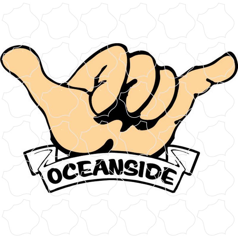 Oceanside, CA Hang Loose Hand