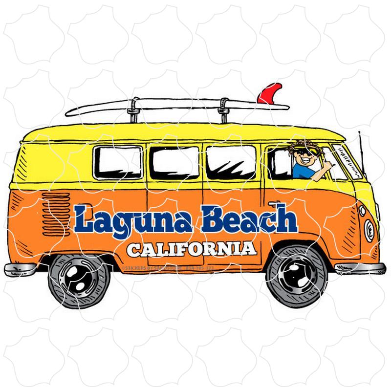 Laguna Beach, California Bus Side View