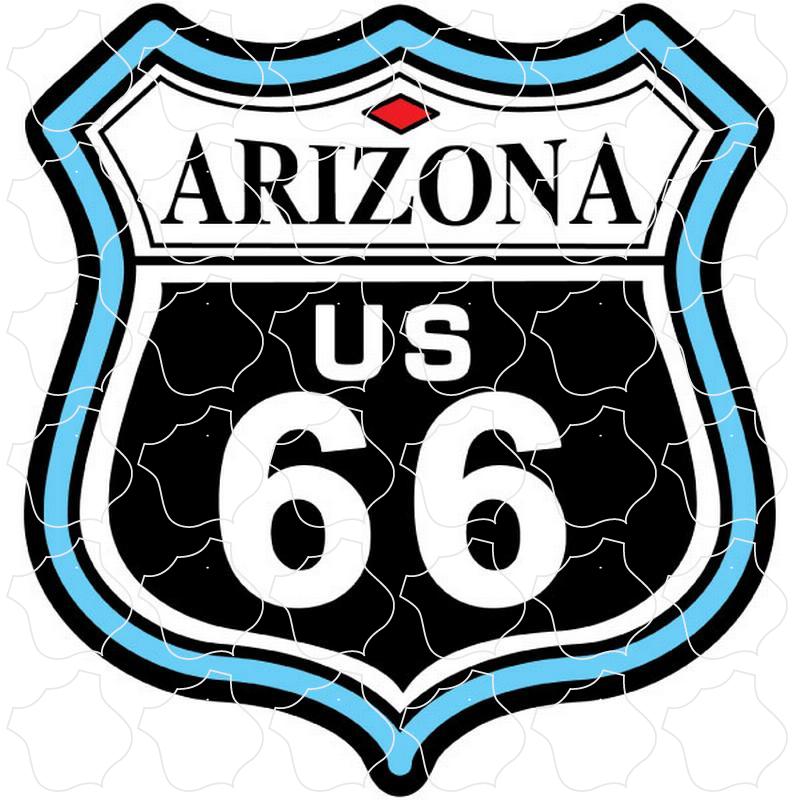Arizona Route 66 Color Shield