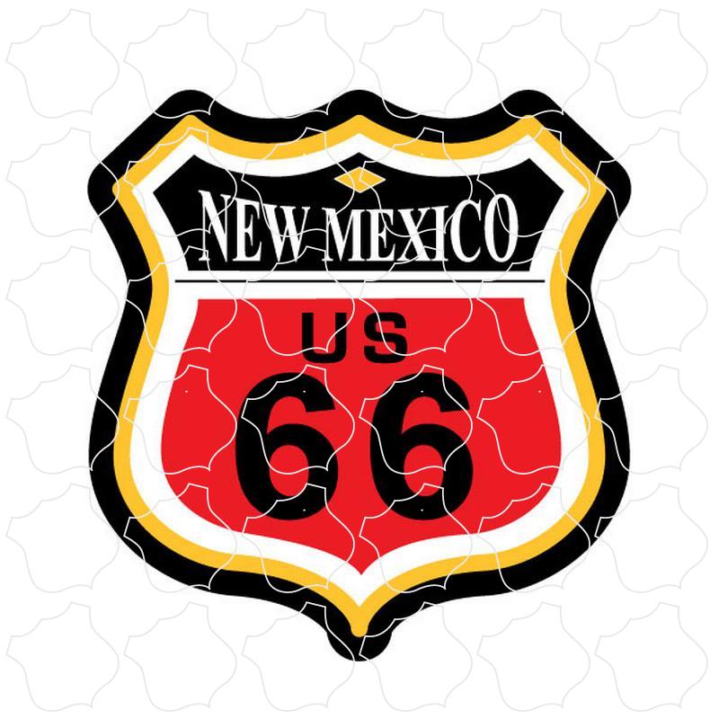 New Mexico Route 66 Color Shield New Mexico