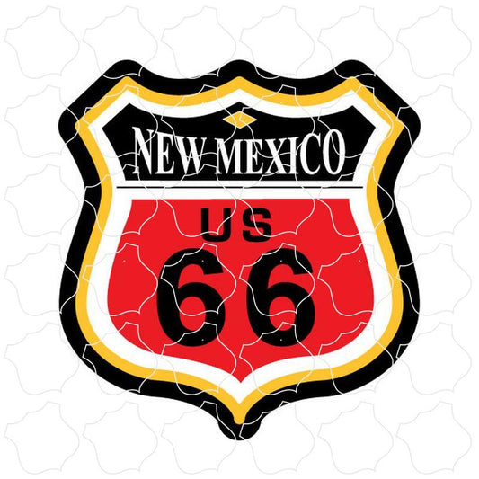 New Mexico Route 66 Color Shield New Mexico