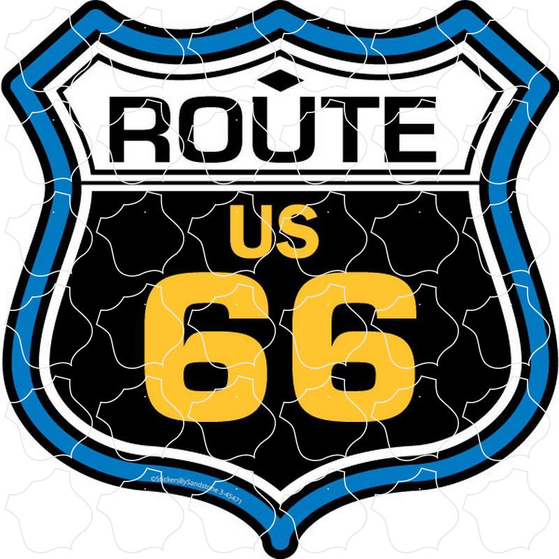 Route 66 Route 66 Color Shield