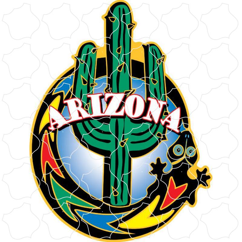 Arizona Cactus Arrow Graphic