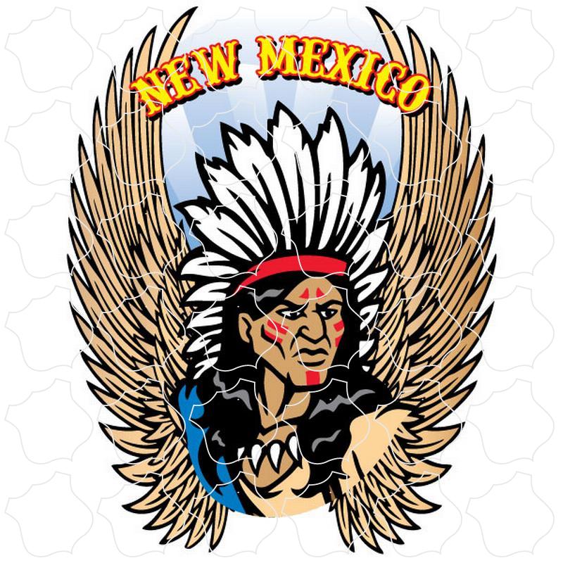 New Mexico Winged Indian Chief