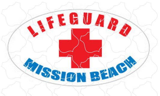 Lifeguard Oval Mission Beach, CA Lifeguard Oval