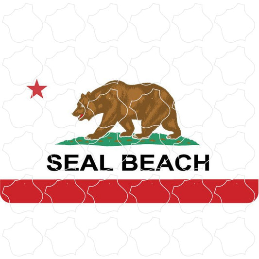 California Flag Seal Beach, CA Flag