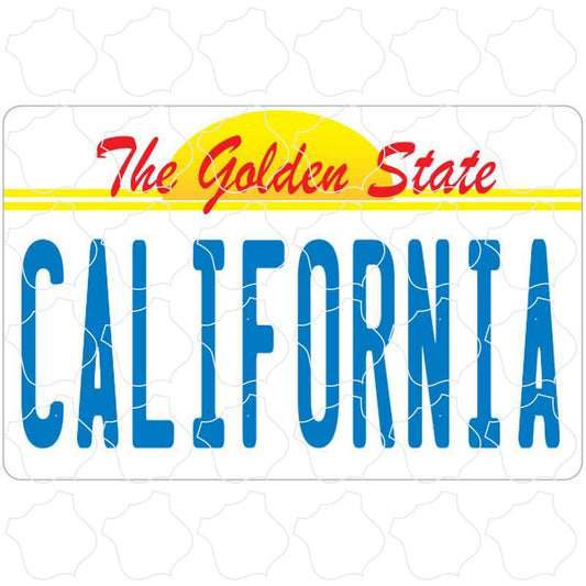 California Golden State License Plate