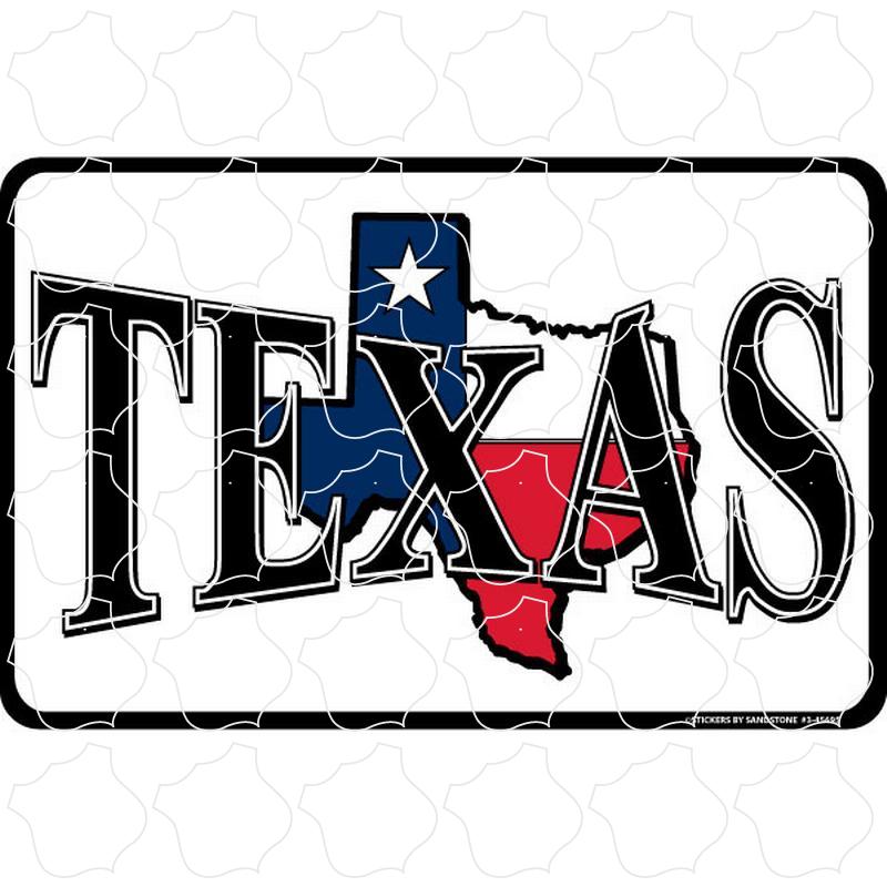 Texas State Shape Rectangle