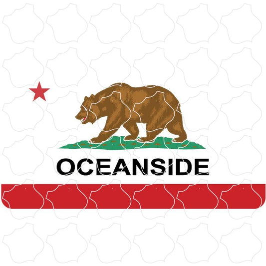 Oceanside, CA California Flag