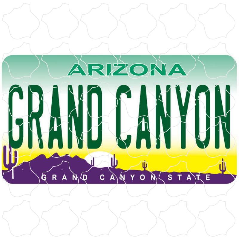 Grand Canyon Arizona License Plate