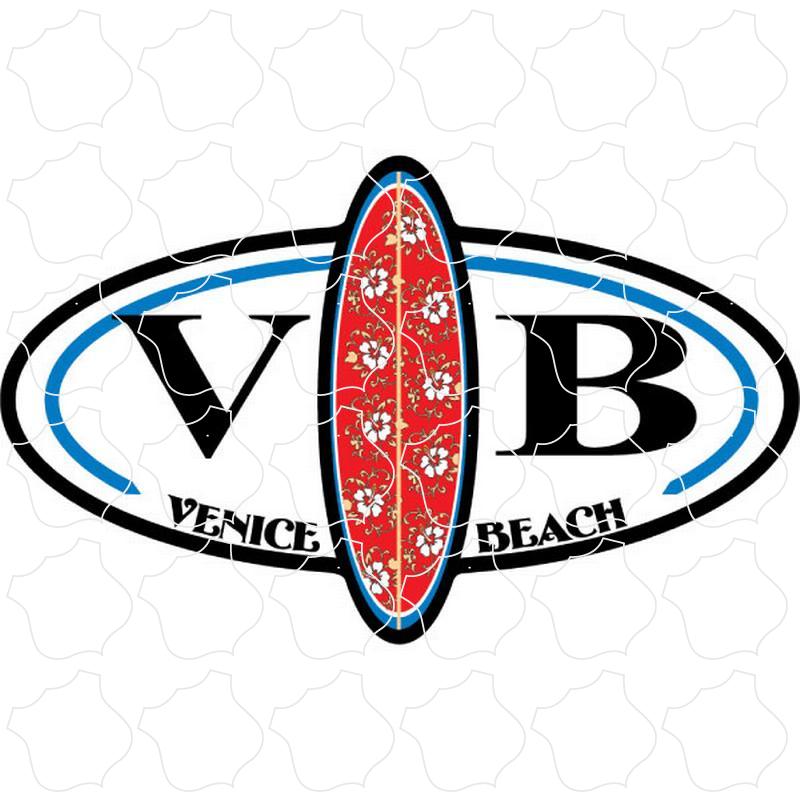 Surfboard Split Oval Venice Beach, CA VB Surfboard Split Oval