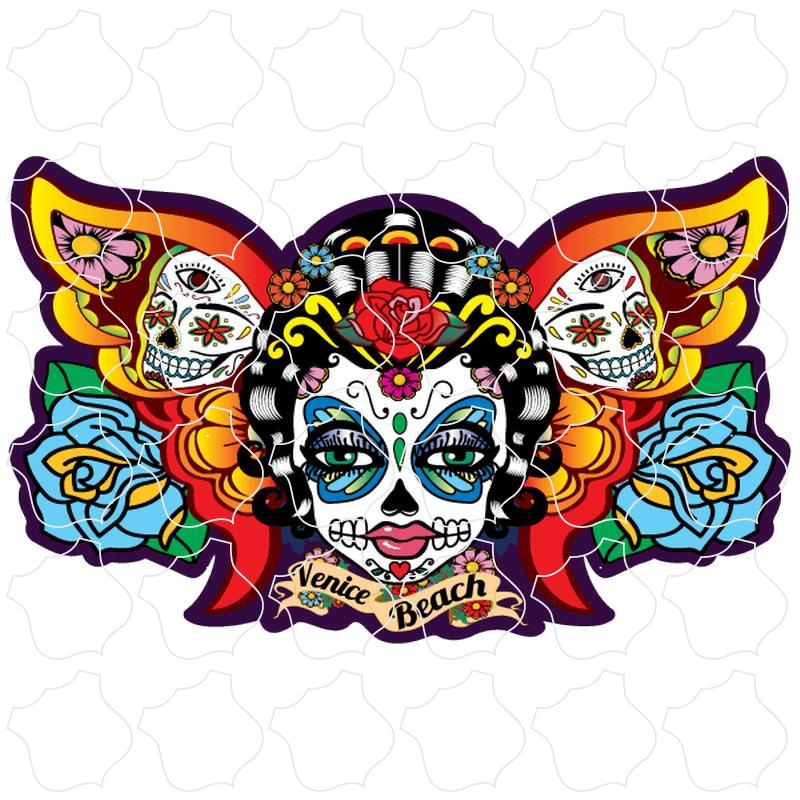 Venice Beach Venice Beach, CA Sugar Skull Butterfly