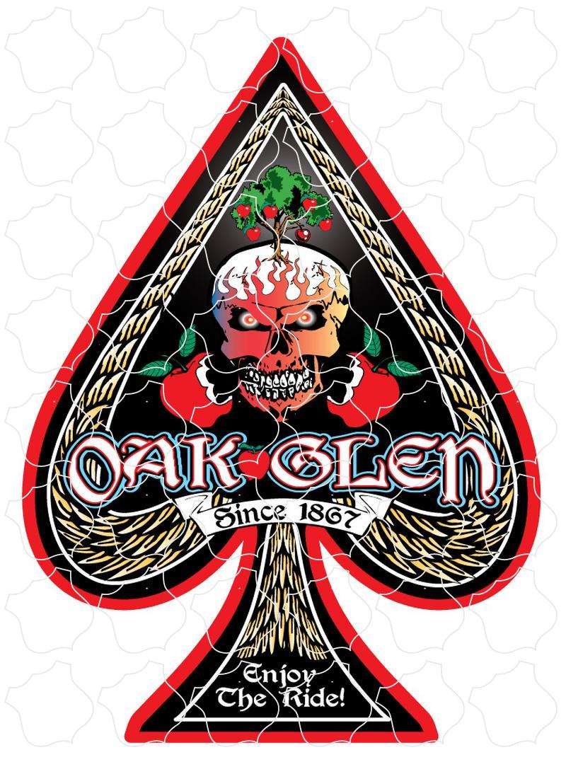 Oak Glen California Enjoy The Ride Oak Glen, CA Spade Skull