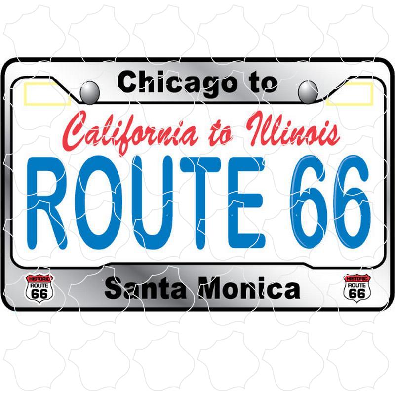 Route 66 Route 66 License Plate