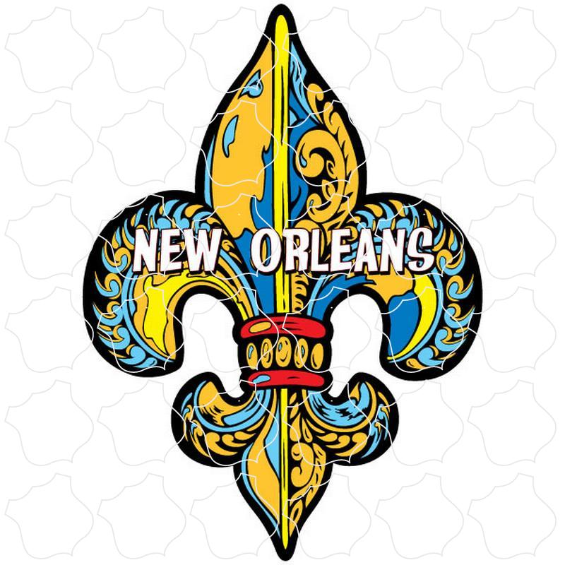 Color Fleur De Lis .