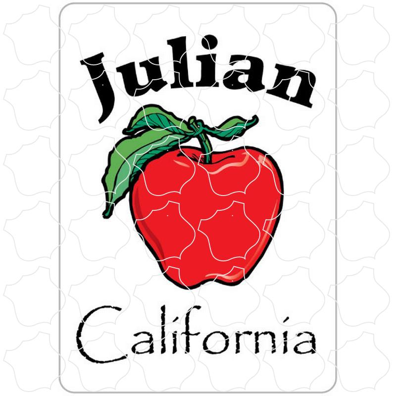 Julian, CA Red Apple Vertical