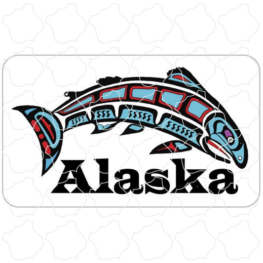 Alaskan Style Fish Red & Blue .