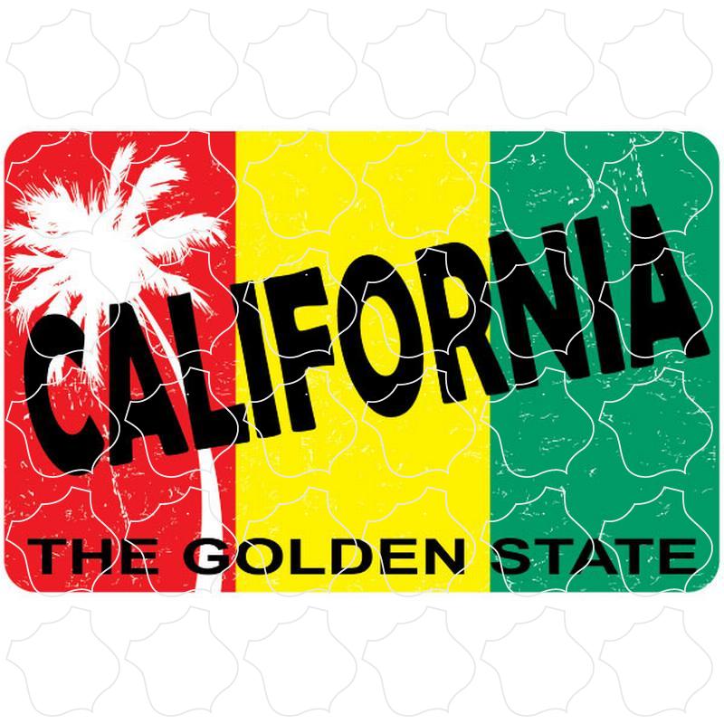 California Palm Tree Rasta Flag