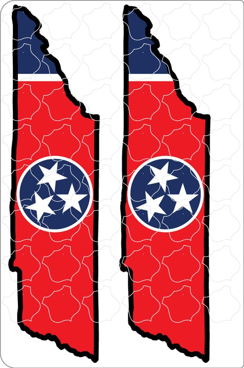 Tennessee State Flag map Tennessee Map Flag