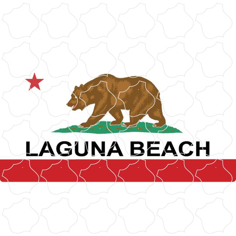 Laguna Beach, CA California Flag Laguna Beach