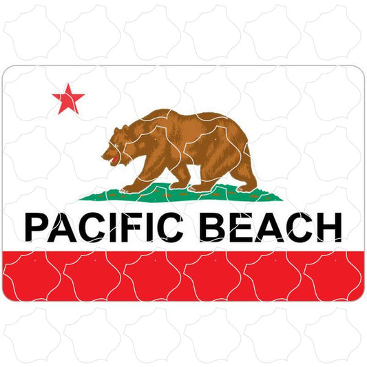 Pacific Beach, CA California Flag