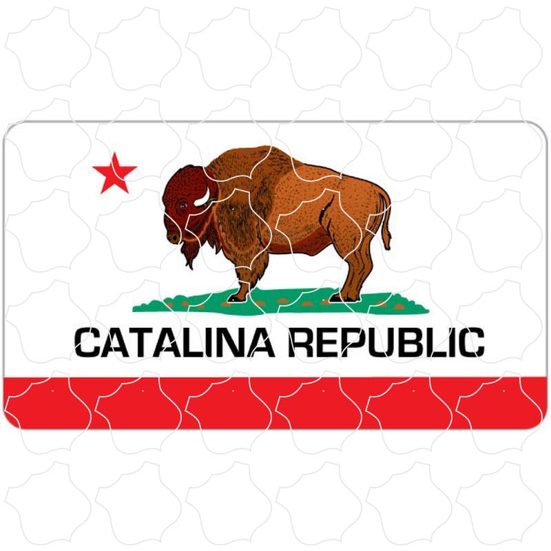 Catalina Island, CA Bison State Flag