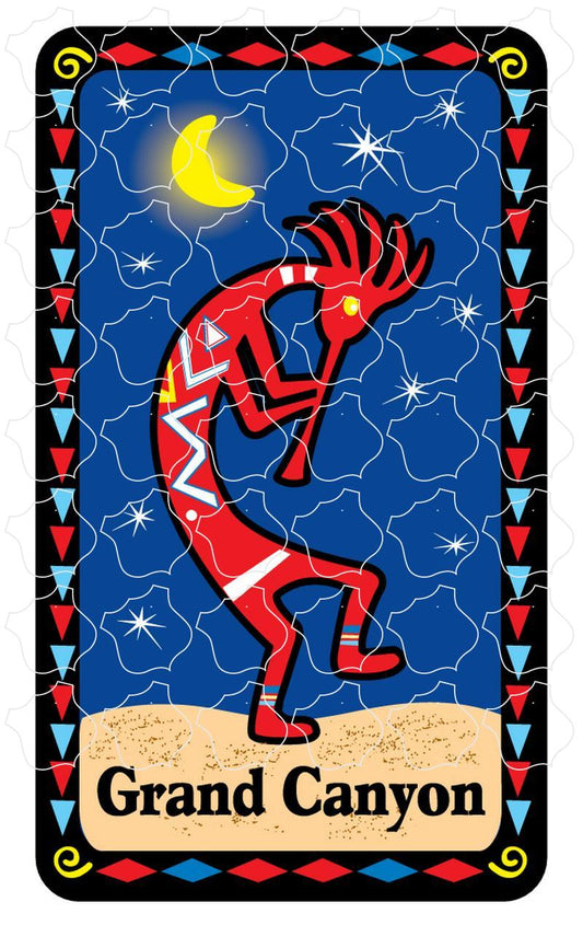 Grand Canyon Red Kokopelli Night Scene