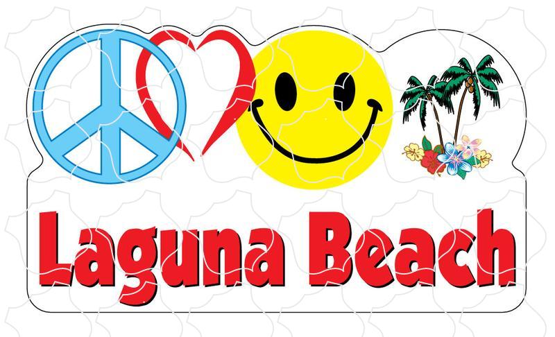 Laguna Beach Peace Love Happy Palms Laguna Beach Peace Heart Happy Palm