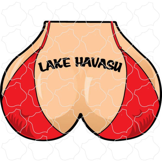 Lake Havasu Red Bikini Top