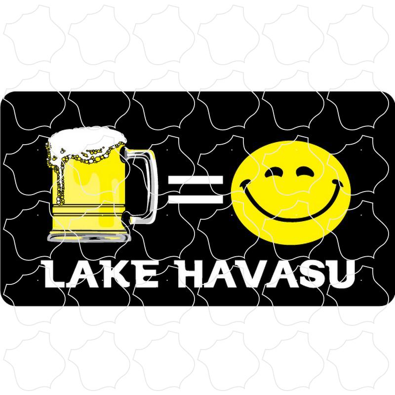 Lake Havasu Beer = Happy Face Rectangle