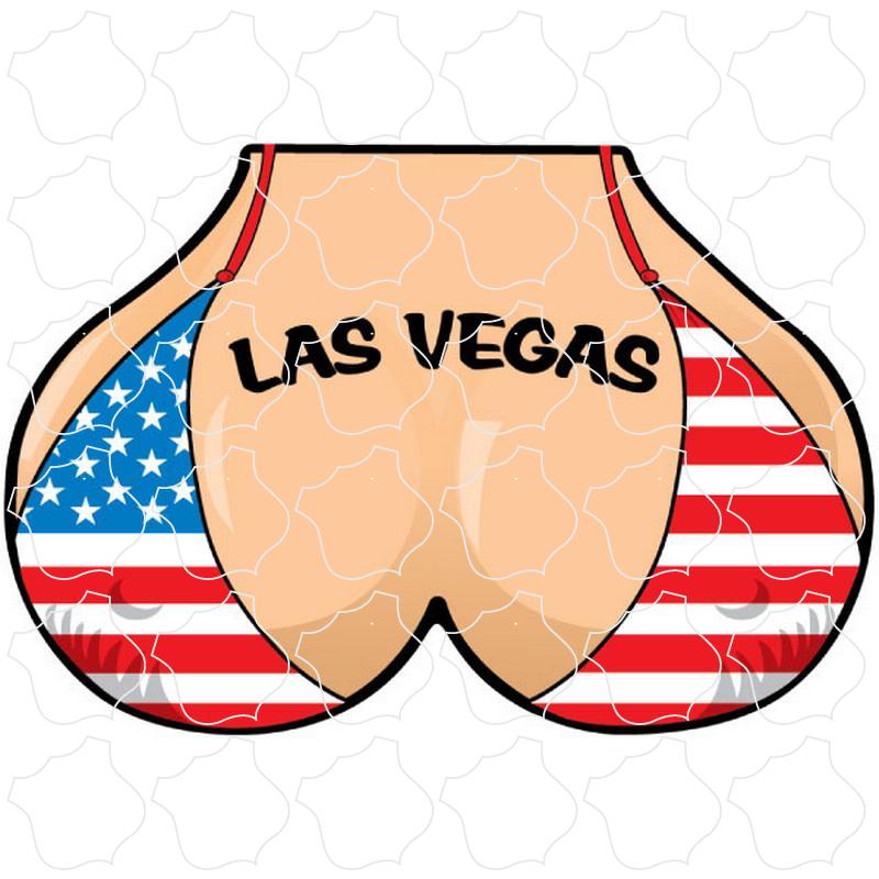 Las Vegas Flag Bikini Top