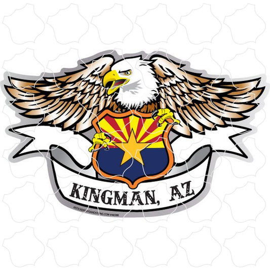 Kingman, AZ Eagle Arizona Flag Shield