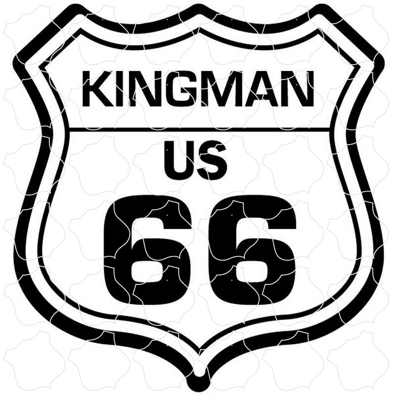 Kingman Route 66 White Shield