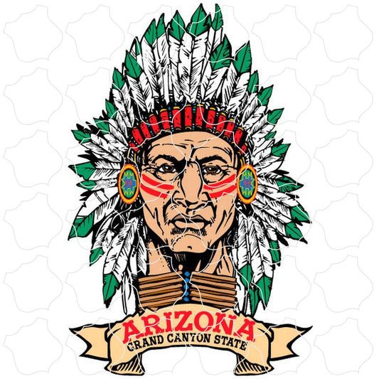 Arizona Native American Front View