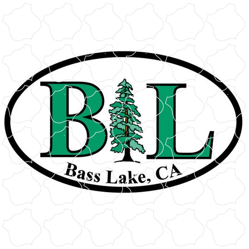 Bass Lake, CA Pine Tree Euro Oval