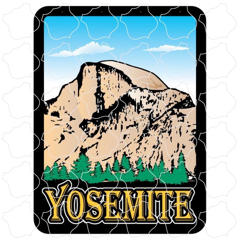 Yosemite Half Dome Illustration