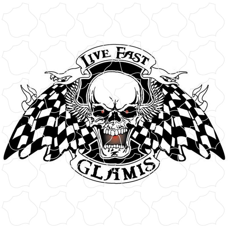 Glamis Live Fast Skull