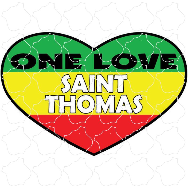 St. Thomas One Love Heart