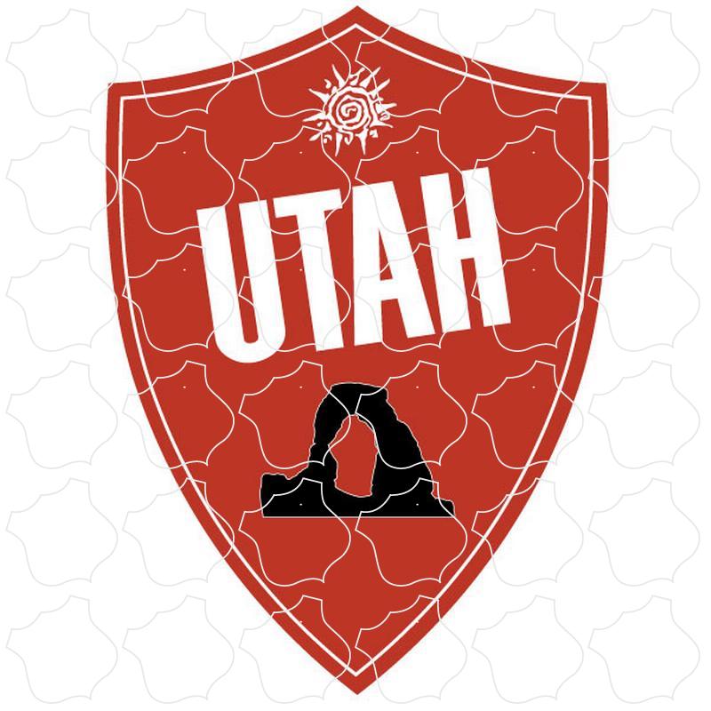 Utah Red Dirt Arch Shield