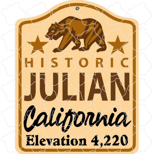 Julian, California Historic Bear Sign